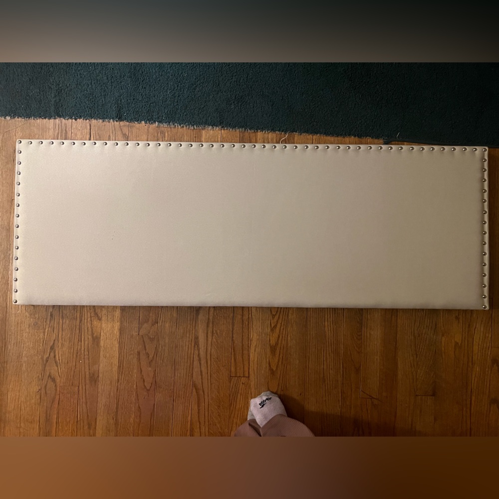 Light Beige Headboard for Full Size Bed